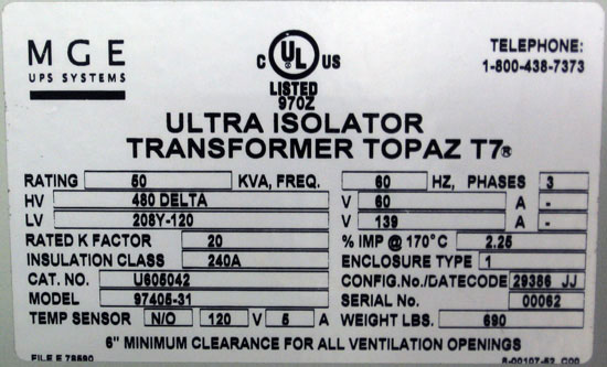 transformer nameplate ex1