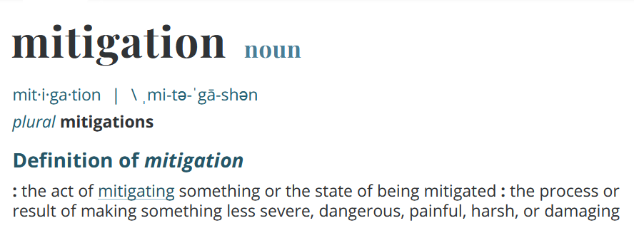 mitigation definition from mirriam webster lewis bass arc flash blog "mitigation"